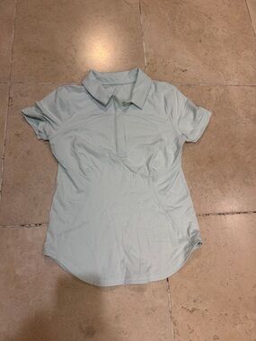 lululemon athletica Short-Sleeve Polo in Light Mint